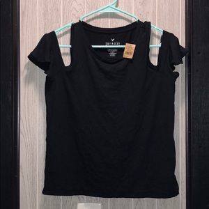 NWT AEO cold shoulder T-shirt